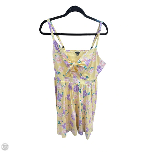 Dress Casual Midi By Torrid In Yellow, Size: 1x