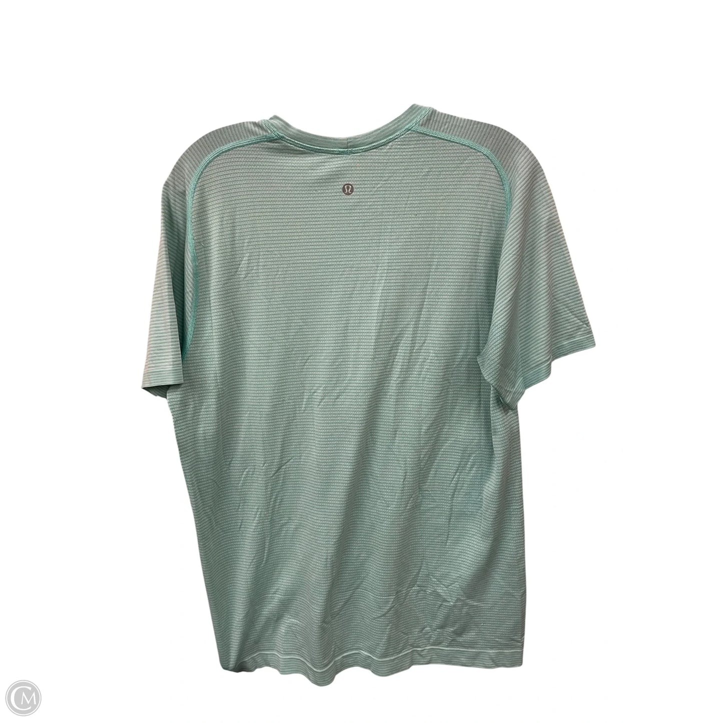Top Short Sleeve By Lululemon In Blue, Size: 4