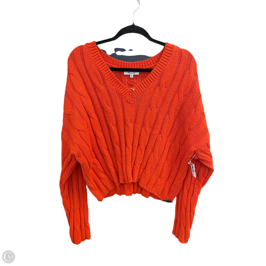 Sweater By Madewell In Orange, Size: 2x