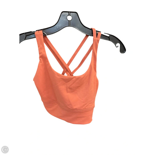 Athletic Bra By Lululemon In Orange, Size: Xs