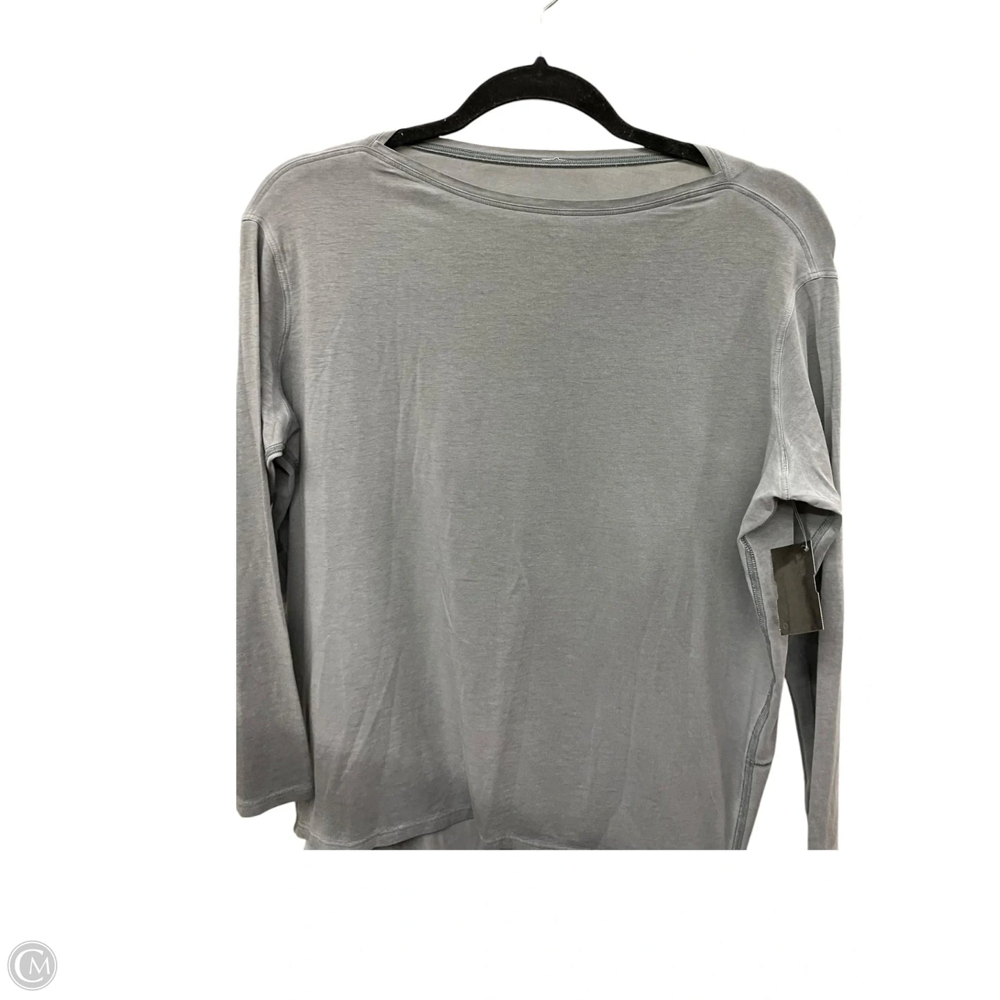 Athletic Top Long Sleeve Crewneck By Lululemon In Grey, Size: S