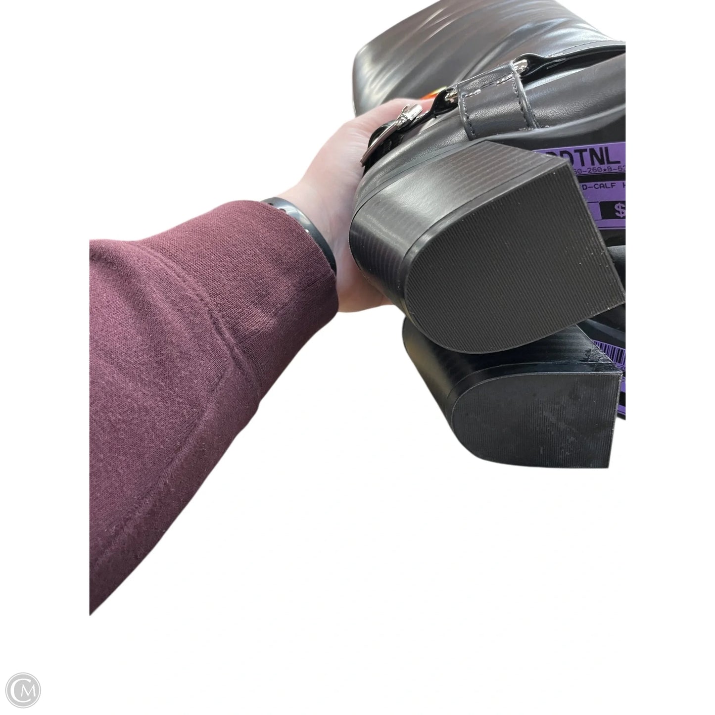 Boots Mid-calf Heels By Inc In Black, Size: 7.5