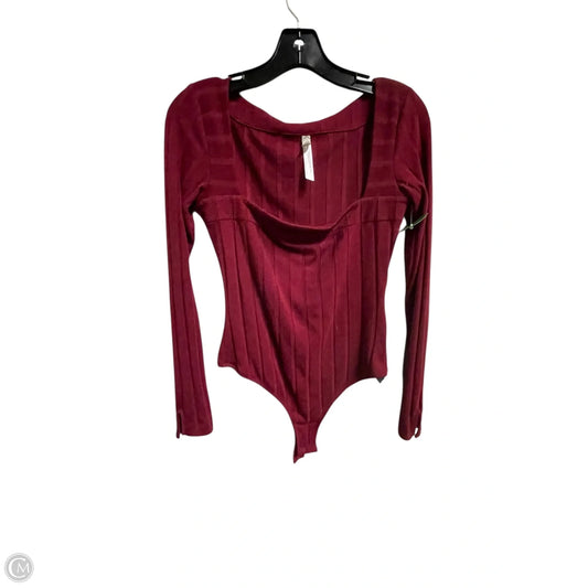 Bodysuit By Free People In Maroon, Size: S