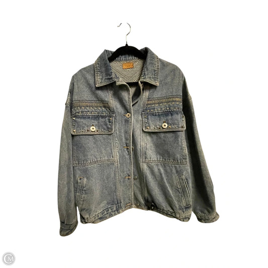 Jacket Denim By Clothes Mentor In Blue Denim, Size: S