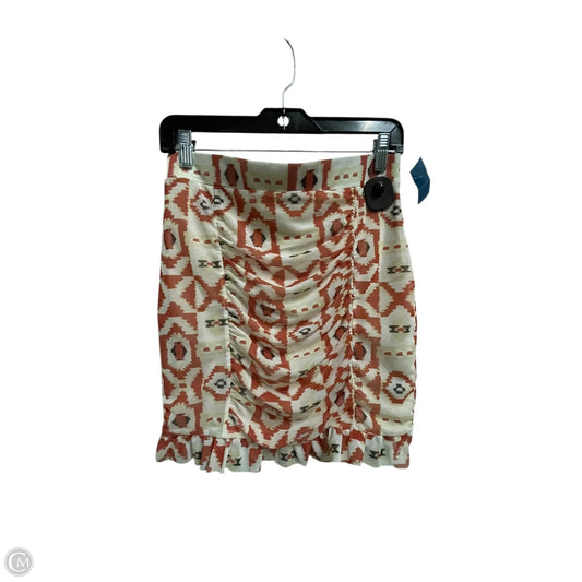 Skirt Mini & Short By Free People In Orange, Size: M